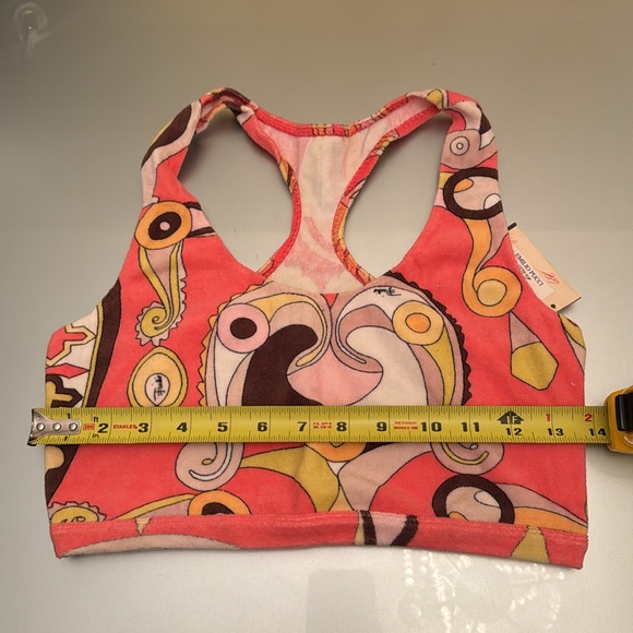 EMILIO PUCCI Vintage terrycloth cotton racer back cropped top in size 6 w/ tag - Picture 8 of 11